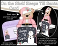 On the Shelf Sleeps Till Santa Card Kit - Livvy Bear