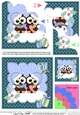 Christmas Little Hoot Owls are in Love Shell Edged Stacker