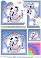 Christmas Oops Milly Moo Cow meets a Snowball Shell Edged Stacker