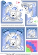 Christmas Oops Jock Westie Dog meets a Snowball Shell Edged Stacker