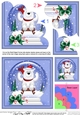 Christmas Ben Polar Bear goes Sledging Snowglobe Shell Edged Corner Stacker