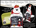 On the Shelf Sleeps Till Santa Card Kit - Ben Polar Bear
