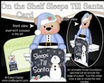 On the Shelf Sleeps Till Santa Card Kit - Cute Little Austin Bear