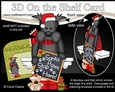 3D On the Shelf Card Kit - Hamish Scottie Dog has a message for Santa Paws