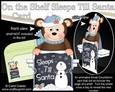 On the Shelf Sleeps Till Santa Card Kit - Cute Little Christmas Bing Monkey
