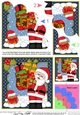 Christmas Santa has lots of presents Shell Edged Corner Side Stacker