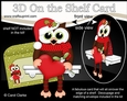3D On the Shelf Card Kit - Christmas Little Hoot Owl has a Heart