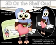 3D On the Shelf Card Kit - Christmas Little Hoot Owl has a Heart