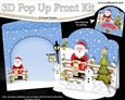 3D Christmas Pop Up Front Card Kit Santa is checking his List