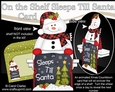On the Shelf Sleeps Till Santa Card Kit - Cute Christmas Snowman Mack