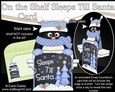 On the Shelf Sleeps Till Santa Card Kit - Cute Little Christmas Pip Penguin