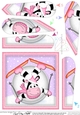 Xmas Oops Milly Moo Cow meets a Snowball Fan Pyramage Topper