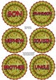 3D Christmas Rosette Decoupage Sheet