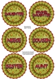 3D Christmas Rosette Decoupage Sheet