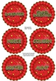 3D Christmas Rosette Decoupage Sheet