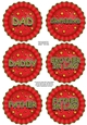 3D Christmas Rosette Decoupage Sheet