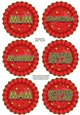 3D Christmas Rosette Decoupage Sheet