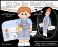 3D On the Shelf Card Kit - Cute Little Toddler Ollie enjoys an ice cream
