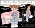 3D On the Shelf Card Kit - Cute Little Toddler Robena enjoys an ice cream