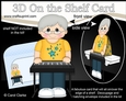3D On the Shelf Card Kit - Keyboard Player Old Man Eddy