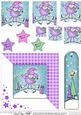 Cute Xmas Poodle Quick Card with Pyramage Toppers