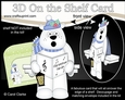 3D On the Shelf Card Kit - Christmas Ben Polar Bear goes Carol Singing