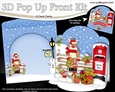 3D Christmas Pop Up Front Card Kit Rudolph has a Christmas Tree