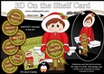 3D On the Shelf Card Kit - Cute Christmas Eskimo Boy with Seasonal Greetings Rosettes