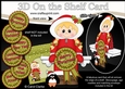 3D On the Shelf Card Kit - Cute Christmas Eskimo Girl with Seasonal Greetings Rosettes