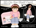 3D On the Shelf Card Kit - Cute Little Teen Karen enjoys her Ice Lolly