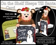 On the Shelf Sleeps Till Santa Card Kit - Cute Little Christmas Monkey Bing