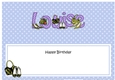 Large DL Birthday LOUISE Shoes & Handbags insert