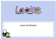 Large DL 21st Birthday LOUISE Shoes & Handbags insert