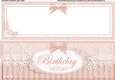 Large DL A Touch of Elegance Pretty Birthday Flowers Quick Card Front with insert