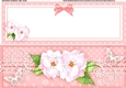 Large DL A Touch of Elegance Pretty Roses & Butterflies Quick Card Front with insert