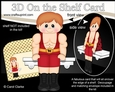 3D On the Shelf Card Kit - In the Red Corner is Wrestler Hercules