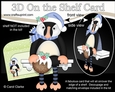 3D On the Shelf Card Kit - Little Christmas Puffin Pilchard has a Christmas Pudding