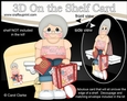 3D On the Shelf Card Kit - Old Lady Jet Setter Betsey is off on Holiday