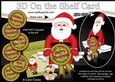 3D On the Shelf Card Kit - Christmas Santa with Seasonal Greetings Rosettes