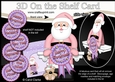 3D On the Shelf Card Kit - Christmas Santa with Seasonal Greetings Rosettes