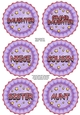 3D Christmas Rosette Decoupage Sheet