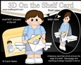 3D On the Shelf Card Kit - Little Teen Mervin has a has a Mini Card & Envelope