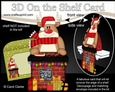3D On the Shelf Card Kit - Christmas Rudolph has a Festive Barbeque
