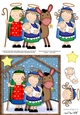 The Christmas Story Holy Family & Donkey quick card and 3D decoupage