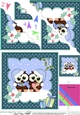 Christmas Little Hoot Owls are in Love Scallop Corner side stacker Topper