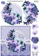 6x6 A Touch of Elegance Spring Flowers and Butterfly quick card front with 3D decoupage