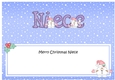 Large DL Christmas NIECE Snowball Sam insert