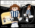 3D On the Shelf Card Kit - Little Footballer Emelina