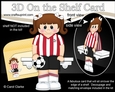 3D On the Shelf Card Kit - Little Footballer Leslee