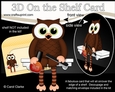 3D On the Shelf Card Kit - Little Hoot Owl Glam Nails Nail Technician